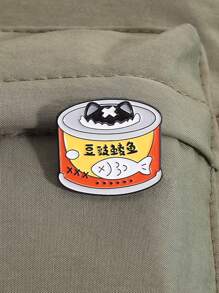 4入組創意咖啡主題徽章套裝，包括咖啡杯，貓，動物形狀的金屬徽章，適合男女日常佩戴 - 貓咪 - 查看 10