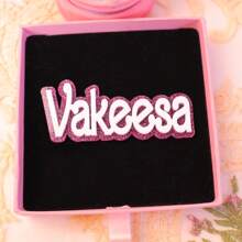 1pc Custom Acrylic Refrigerator Magnet, Double-Layer Personalized Name Tags In Blue, Pink, Yellow, And Green, Ideal For Decorating Cabinets And Boxes, Perfect Gift For Family, Colleagues Or Friends, Name Magnet,Playful Design, Vibrant Colors, Magnetic Name Tags,Delicate Romance - Fridge Magnets - View 24