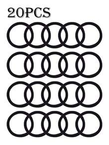 100个无缝发圈，简约百搭防滑弹力发圈，女士橡皮筋发圈，百搭螺旋纹理不伤发圈，100个装，发饰，发饰配件，女士发饰，秋季，旅行，美发工具，女士配件，美发用品，卷发，发圈，发圈，卷发配件，礼物，旅行，女士礼物，美发用品，圣诞礼物