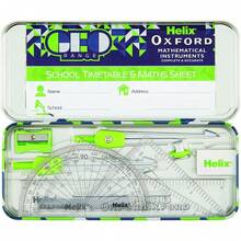 Helix Oxford Geo Maths Set - Green - Aqua - View 4