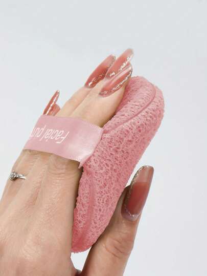 10/5pcs Reusable Pink Face Cleaning Sponge Is Used To Clean The Face After Facial Mask And Cosmetics Are Applied. It Is Soft And Comfortable, With Dense Foam, Suitable For All Skin Types. Portable Travel Accessories That Girls Must Have,Skin Care, Facial Products