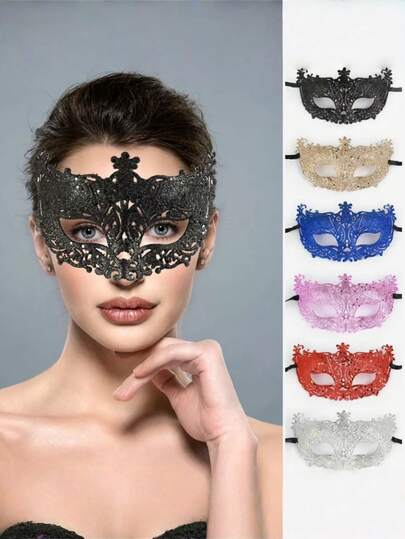 قناع نصف وجه فينيسي أنيق على شكل ثعلب مجوف - أداة أداء بار، قناع مهرجان، بنمط ثعلب لامع بالذهب، قناع ديكور حفلات لحفلات الكرنفال والحفلات الرسمية والهالوين والكريسماس، له شريط مطاطي قابل للارتداء، زخرفة لامعة، مناسب لحفلات العطلات والتنكر، أداة تصوير فوتوغرافي