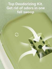 1pc Fully Enclosed Cat Litter Box, Odor-Proof & Splash-Proof, Includes Litter Scoop, Litter Mat, Cat Cleaning Supplies, Indoor Cat Litter Box