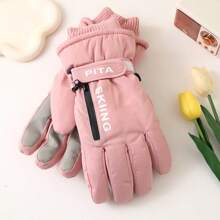 1pair Women's Winter Warm Gloves With A Touchscreen Design, Providing All - Season Warmth Retention , Suitable For Driving, Skiing, Mountaineering, And Daily Outings. Suitable For Party, Driving, Running, Using Phone Game And Daily Activities Halloween