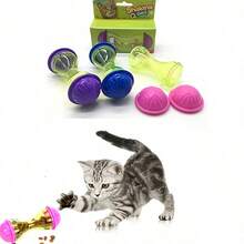 Bone-Shaped Pet Cat Toy - Interactive Slow Feeder, Combines Fun Play, Teeth Grinding, And Food Dispensing Functions - Easy To Clean - Multicolor - View 2