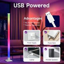 1.5m RGB LED Floor Lamp With Dynamic Lighting Modes, Neon Lights, Wall Mounted Disco Lighting Synchronized With Music For Living Room, Bedroom, Party, USB Powered Smart Floor Lamp With RGB Color Changing, Plastic Lampshade DIY Shape, Suitable For Stage, KTV, Bedroom, Study, Living Room, Wardrobe, Display Cabinet, Showroom, Store, Gallery, Corridor, Dining Room, Clothing Store, Bar - Floor-standing Atmosphere Lamp DIY RGB Dimmable - View 7