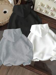 3件套幼儿汽车图案保暖连帽卫衣 - 彩色 - 查看 2