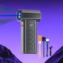 Ventilador Turbo potente 130000 RPM Mini Turbo Jet para hogar enfriador eléctrico aire acondicionado portátil motor silencioso alta velocidad versátil compacto herramienta ventilación - Negro - Ver 1