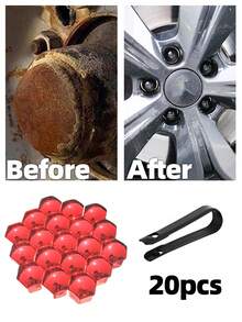 Wheel Nut Covers, 17/19mm Wheel Lug Caps With Removal Tool, Auto Hub Screw Bolt Head Tire Protector, Universal Vehicle Exterior Decor Accessories - Nhiều màu - Xem 6