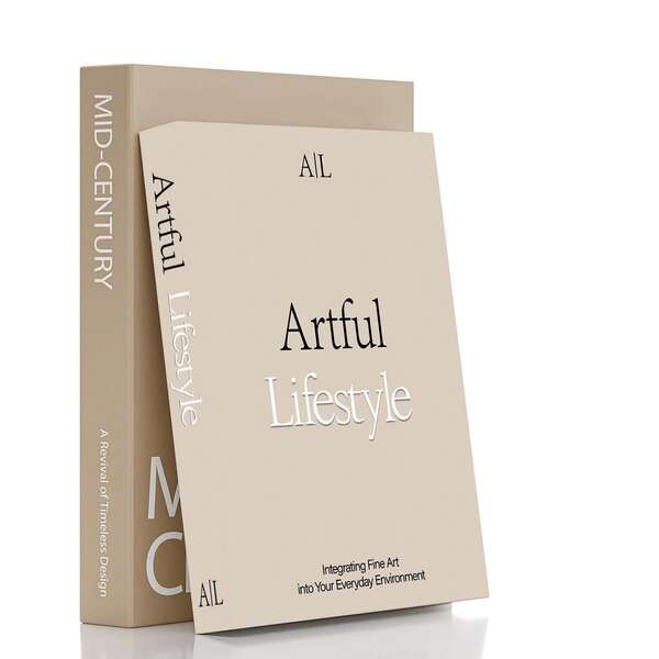 Conjunto de 2 livros de papel sintético para decoração de casa, livros decorativos estéticos - decoração de livros para mesa de centro - livros decorativos artificiais para decoração - decoração de mesa de cabeceira - decoração de estante