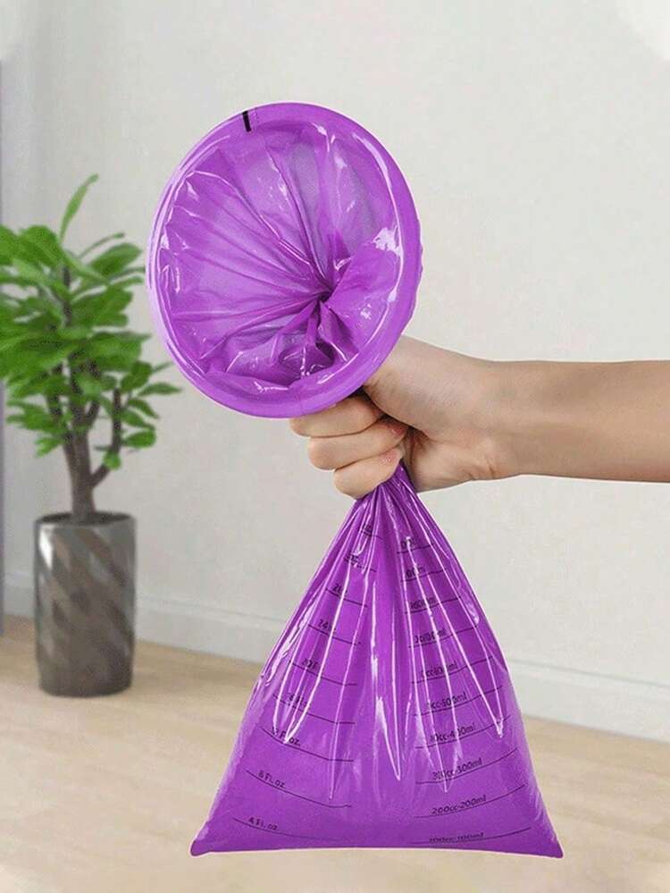 10/5pcs Vomit Bags, Motion Sickness Bags, Portable Car Vomit Bags, Suitable For Kindergarten, Hospital, School, Disposable - Multicolor - View 3