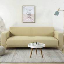 Sofa Slipcovers - Beige (with Anti-slip Strip) - View 2
