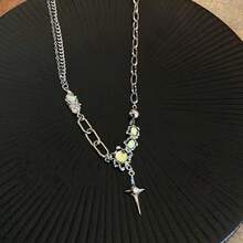 Small Dark Style Sweater Chain, Stacked Clavicle Chain, Autumn And Winter Street Accessories, Sweet And Cool Necklace