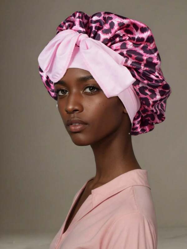 1pc Silk Sleep Bonnets For Women, 1PC Satin Night Cap Soft Elastic Band Silk Bonnets For Sleeping Silk Bonnet Satin Bonnet