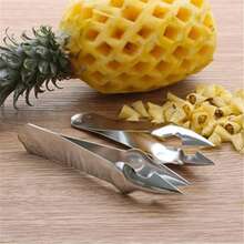 Stainless Steel Pineapple Corer, Multifunctional Fruit Strawberry Corer, Kitchen Tool For Easy Peeling And Slicing, Pineapple Corer And Slicer - 銀色 - 查看 2
