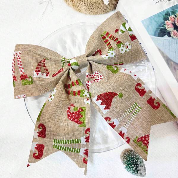 Decorazioni natalizie con fiocco e nodo per la casa, accessori per addobbi natalizi, ottimi regali per compleanni