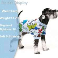 1 قطعة ملابس كلب لطيفة ورقيقة للكلاب الصغيرة/المتوسطة الحجم، مناسبة لسلالات تشيواوا والبوديل والتيدي، بتصميم 4 أرجل، ملابس خفيفة للربيع/الخريف، بيجامات صيفية