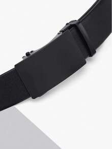 1 条全新男士 PU 皮带，适合牛仔裤 - 黑色 - 查看 2