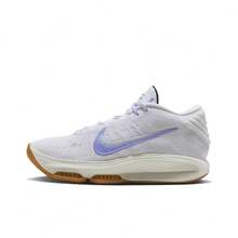 Nike Air Zoom GT Hustle 3 EP Comfortable & Versatile Mid-Top Basketball Shoes, Unisex, White & Blue, Domestic Version - White and Blue - View 1