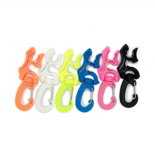 El soporte de la manguera BCD con hebilla de liberación rápida para buceo es fácil de operar y está disponible en múltiples colores. Es resistente y duradero, adecuado para buceo, natación y actividades en la playa