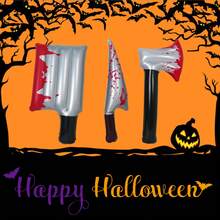 1/3 buah Pisau Boneka Halloween Tiup Interaktif dengan Warna Darah, Pisau Boneka Tiup, Boneka Pisau Darah untuk Lelucon, Dekorasi Bar Halloween Alien Tiup PVC, Boneka Alien Tiup Kartun - MultiWarna - View 6