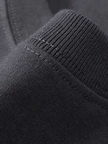 Kit Of 3 Men's Plain T-Shirts Casual Shirt 100% Cotton Versatile Comfortable Sports Unisex Blouse New Release - màu đen - Xem 2