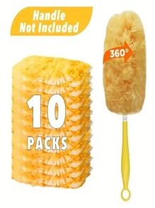 10/30 Packung Mikrofaser Staubwedel, 360° Rundumstaubreinigung Nachfüllpack, geeignet für Wohnzimmer, Schlafzimmer, Küche, Fenster, Büro, Jalousien, Schränke und Toilettenreinigung, ohne Strom, effektive Reinigungswerkzeuge, Schul-Zubehör