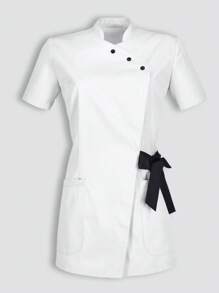 Filipina de chef para mujer - Blanco - Ver 2