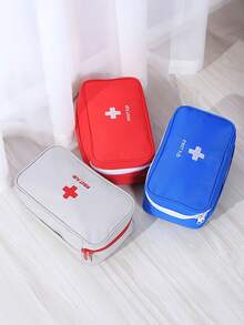 Travel Home Portable Small Medicine Bag With The Small Medicine Bag Small Storage Bag Medicine Convenient Package Organizer With Mesh Grid Large Capacity Purse Large Dual-Zipper Toiletry Bag With Multiple Compartments For Women/Men Short Distance Travel Toiletries Bag Travel Essentials Storage Bag For Back To School Waterproof Storage Bag