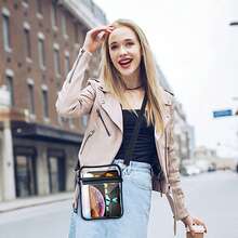 Clear Crossbody Bag, Stadium Approved Clear Bag For Concerts,Sporting Event For Women And Men Pvc Bag