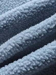 CAMEL CROWN 户外抓绒背心秋冬时尚新款保暖内搭夹克 - 霧灰藍 - 查看 4