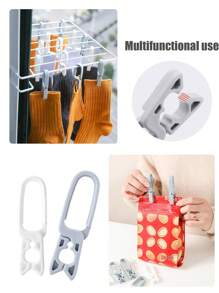 7/25/50 件重型实木衣架 + XL 塑料夹 - 加厚防滑无痕晾衣套装，适用于被子、精品衣架、家庭洗衣房；适用于房东、家庭、服装店乔迁之喜的商业级悬挂解决方案 - 彩色 - 查看 11