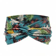 1件装女士新款波西米亚佩斯利花纹复古印花瑜伽头带，弹性运动交叉发带，发饰，头巾式头带，秋冬季保暖发带，适合度假装扮，女士优雅围巾，女士头巾，柔软头巾