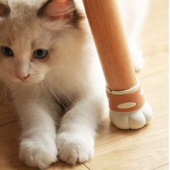 Frost Mountain Cat Claw stoelvoetbeschermer, stille antislip tafel- en stoelpootbeschermer, siliconen slijtvaste voetbeschermer, krukpootbeschermer