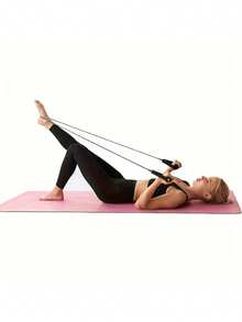 1pc Premium Rubber Resistance Band With Comfort Handles - Ideal For Home Workouts, Strength Training, Pilates & Toning | Durable Fitness Stretching Rope In Black, Green, Red, Blue, Strength Training Gear | Secure Attachment Features | Adjustable Resistance Bands, Resistance Bands For Working Out - 綠色 - 查看 8