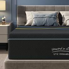 DlandHome 14" Memory Foam Mattress, Medium-Firm Foam Mattress, Pressure Relief Design, CertiPUR-US Certified, Cooling Mattress, Boxed Packaging - 14吋厚度 - 查看 1