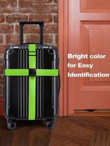 1pc Luggage Strap, Travel Baggage Suitcase Binding Strap, Cross Packing Belt Thickened Tiedown Strap For Travel Storage Bag,Makeup Bag,Cosmetic Bag,Vacation Organizer,Large Capacity Makeup Organizer Makeup Case, For Lipstick, Brush, Skincare, Mobile Phone, Coin, Small Items, For Home,Gift,Vacation And Festival Halloween Christmas Multifunctional Use Bag For School School Accessories School Stuff