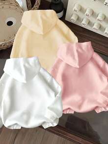 3件套幼儿心形图案保暖连帽卫衣 - 彩色 - 查看 2