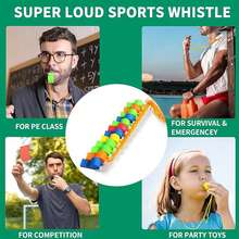 Loud Whistle With Lanyard, Crisp Sound Whistle Bulk For Sports, Survival Whistle - Loud Explosion, For Camping, Hiking, Boating, Hunting, Rescue Signal, Suitable For Referees, Coaches (Random Color) - Red - View 11