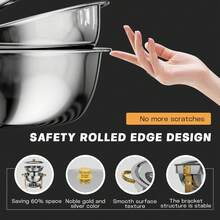 1pc 5QT Stainless Steel Hot Pot Self-Serve Set - Food Safe, No Power Needed - With Glass Lid And Stand, Great For Dinner Parties, Weddings, Camping - Silver - View 4