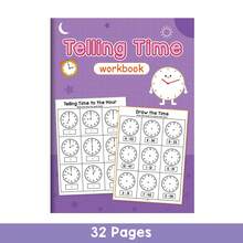 Lachilly Children's Learning Time Recognition Exercise Book, Telling Time Clock Learning Workbook, Draw The Time Educational,Write The Time To Nearest Minute, Kindergarten Math Practice, Classroom Homeschool Teacher Must-Haves, Time-Telling Learning Materials - Multicolor - View 12