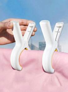 1 Packung extra große Strandtuchklammern, Tuchklammern für Strandstühle Kreuzfahrt Schwerlast, Tuchhalterklammern für Kleidung Pool Boot, Picknick-Zubehör, Strand-Zubehör, Wäscheklammern, Sonnenliegen-Clips, Blau