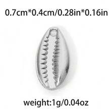 1 pieza/paquete Accesorio de verano estilo playa de acero inoxidable 304 con elementos múltiples como concha, tortuga, caracol - Oro; Acero - Ver 14