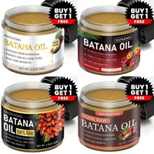 Buy One Get One Free 4.3oz Batana Hair Oil, Pure Honduran Batana Fruit Extract Vegetable Oil, Helps To Strengthen Hair Roots, Eliminate Split Ends, Long-Lasting Anti-Frizz, Light And Non-Greasy Texture, Nourishes Hair, Improves Curls, Makes Hair Thicker, Tougher And Healthier. Unisex