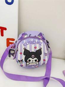 Sanrio 1 PC Sanrio Hello Kitty Kuromi Children'S Bag Cute Cartoon Girl Coin Purse Can Hold Mobile Phone Little Girl Fashionable Outing Shoulder Messenger Bag