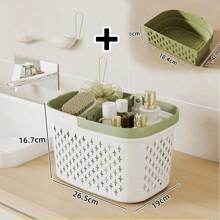 1 Stück Handbrause Korb, süßer Badezimmer Aufbewahrungskorb für Toilettenartikel - tragbarer Duschkorb für Studentenwohnheime, Reisen, Wohnmobile - wasserdichter Organizer für Frauen, Jugendliche, Kinder - perfekt als Muttertagsgeschenk, Einschulung, Badezimmer Accessoires, Raumdekoration