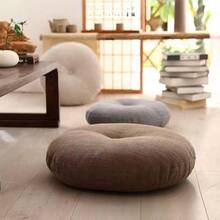 1 chiếc gối tròn lớn (40cm) dày - Phong cách Nhật Bản, thích hợp cho ban công/bệ cửa sổ/tatami/bệ cửa sổ/sàn nhà - Nhiều màu - Xem 3