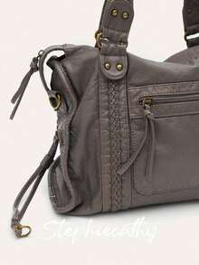 Women Tote Bags - 灰色 - 查看 3