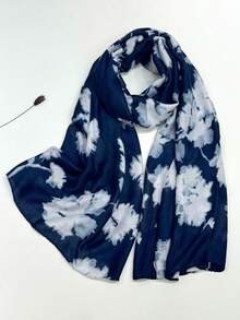 新款透气流苏披肩，优雅风格围巾，时尚女士真丝围巾，亮丽波点大围巾，多功能户外防晒沙滩披肩，头巾 - 彩色 - 查看 5