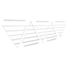 SENDERPICK Wall-Mounted Nail Polish Racks Triangular Nail Polish Racks 5-Tier Display Racks For Cosmetics - White - View 6